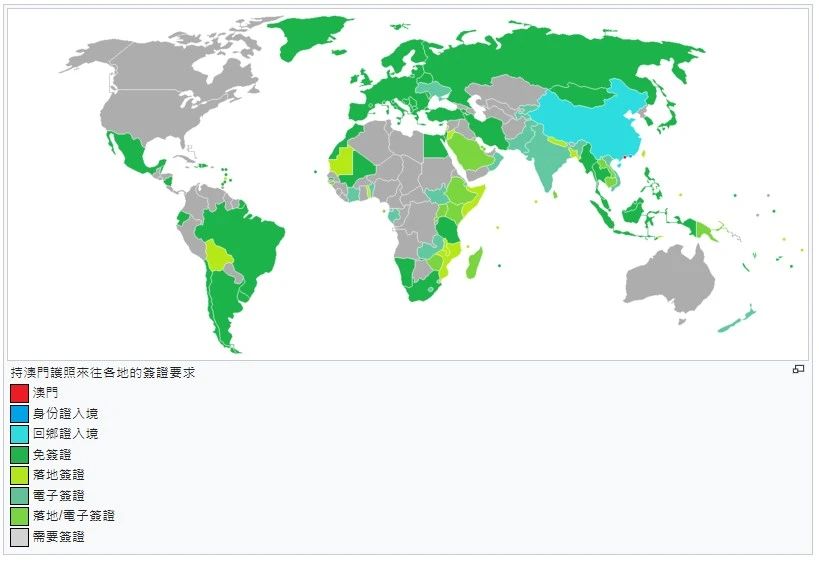 中国澳门免签国家